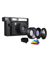 Lomography Instant Wide Camera with 2 Lenses & Splitzer - Black