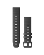 Garmin QuickFit 22 Watch Band - Grey Silicone w Black