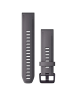 Garmin QuickFit20 Watch Band - Grey Silicone w Amethyst