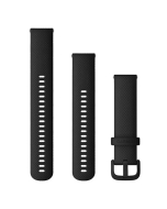 Garmin Quick Release Silicone Bands 20mm - Black