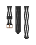 Suunto 20mm Athletic 1 Silicone Strap - Black Copper S+M