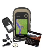 Garmin eTrex 32X Handheld GPS With Garmin Case, V6 Topo Maps & Car Kit