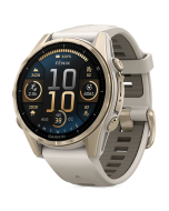 Garmin Fenix 8 Sapphire Smartwatch - Soft Gold w Fog Grey Band