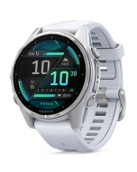 Garmin Fenix 8 Smartwatch - Silver w Whitestone Band