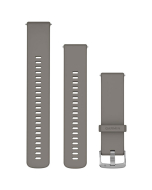 Garmin Quick Release 22mm Watch Band - Silver Grey w Silver Hardware