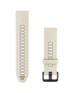 Garmin QuickFit 20 Silicone Watch Band - Cream/French Grey