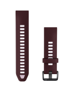 Garmin QuickFit 20 Silicone Watch Band -  Dark Cherry/Dust Rose