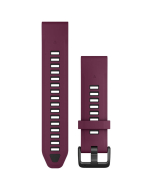 Garmin QuickFit 20 Silicone Watch Band - Merlot/Graphite