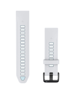 Garmin QuickFit 20 Silicone Watch Band - Whitestone/Ice Blue