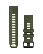 Garmin QuickFit 26 Silicone Watch Band - Olive Drab/Citron