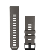 Garmin QuickFit 26 Silicone Watch Band - Pebble Grey/Silver Grey