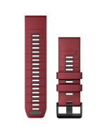 Garmin QuickFit 26 Silicone Watch Band - Marsala/Graphite