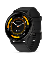 Garmin Venu 3 Slate Bezel w/ Black Case and Silicone Band