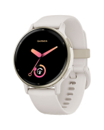 Garmin Vivoactive 5 Smart Watch Cream Gold Aluminium Bezel w Ivory Case