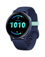 Garmin Vivoactive 5 Smart Watch Metallic Navy Aluminium Bezel w Navy Case