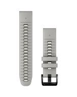 Garmin QuickFit 22 Silicone Watch Band - Fog Grey & Moss (010-13280-08)