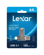 Lexar JumpDrive 64GB D400 Dual USB-A Type-C Flash Drive