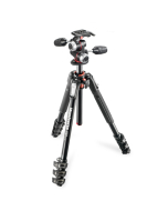 Manfrotto MK190XPRO4-3W 4 Section Aluminum Tripod with X-PRO 3-Way Head