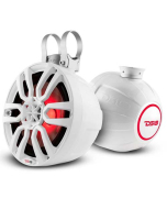 DS18 NXL-PS8 8" 375W LED Marine POD Speakers (White)