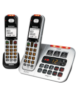 Uniden SS E45 +1 Sight & Sound Enhanced Cordless Handset Dual Pack