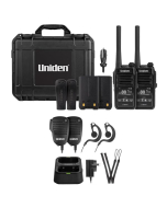 Uniden UH785-2TP 5 Watt UHF Waterproof CB Handheld Radio Tradies Pack